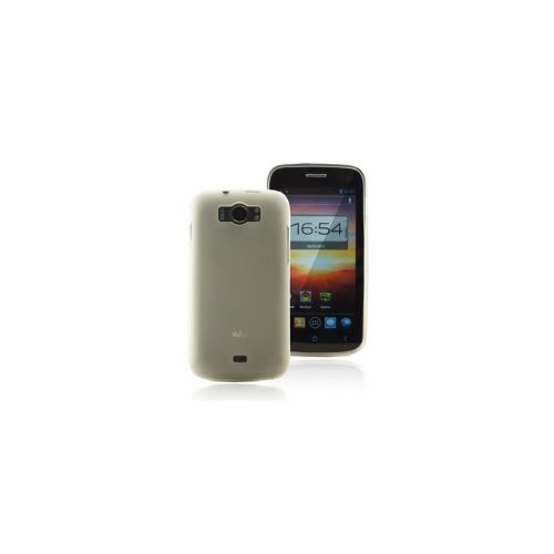 Mocca design gel frost housse en silicone pour wiko cink king blanc