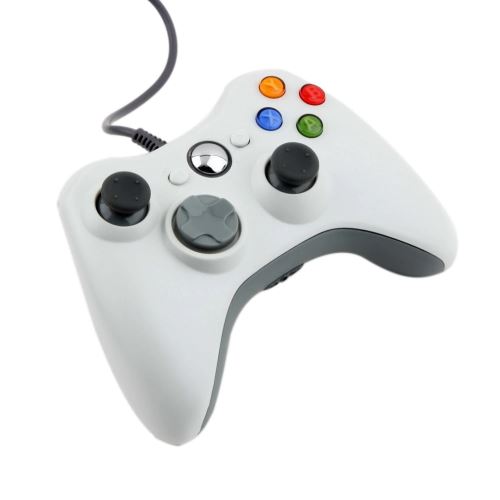 Manette Xbox 360 contrôleur pour PC MAC - Blanc - 1,70 m - Straße Game ®