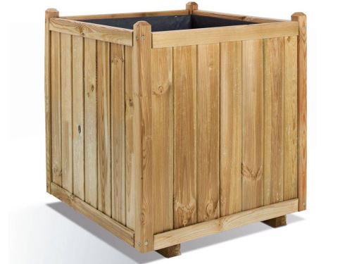 Jardinière bois carrée Vendôme 235L Jardipolys