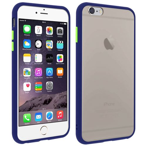 Coque pour iPhone 6 Plus / 6S Plus Dos Translucide Finition Mate Rigide Antichoc - Bleu Nuit