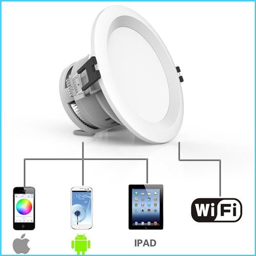 Plafonnier LED RGBW à Commande Wifi