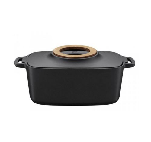 cocotte ovale en fonte 5l noir - 1026567