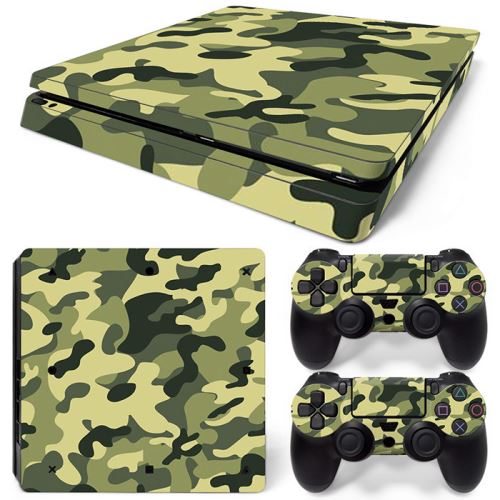 Autocollant Stickers Skin de Protection pour Console et Manette Sony Playstation PS4 Slim #23