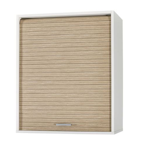 Meuble Cuisine Blanc Bicolore 60 cm H 72 cm - Coloris: Chêne Naturel