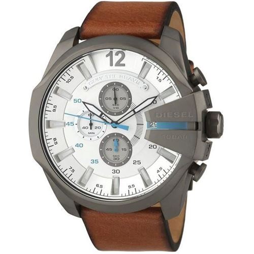 Montre Homme Diesel Mega Chief DZ4280 cuir marron