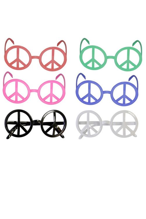 Lunettes peace & love coloris assortis