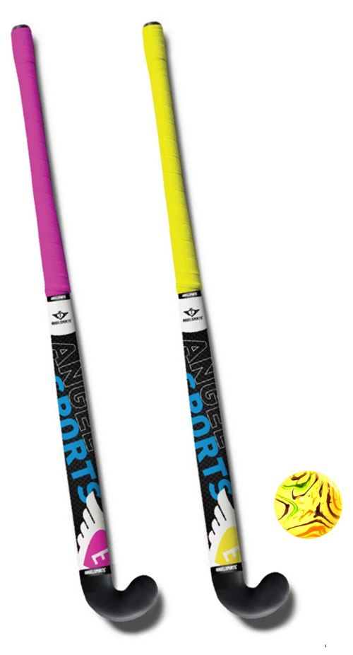Angel Sports HOCKEYSET colle avec 2 DE 33 POUCES