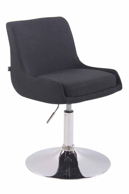 Chaise Lounge Club en Tissu - Siège Noir