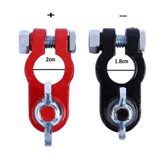 32 Sur 2pcs Alliage Positif Nagative Batterie De Voiture Borne Les Colliers De Serrage En Aluminium Connecteur Wedazano821 Accessoire Voiture Achat Prix Fnac
