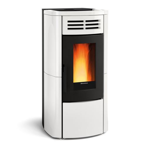 po&ecirc;le &agrave; granul&eacute;s de bois12.1kw acier blanc - terryplusblanc 