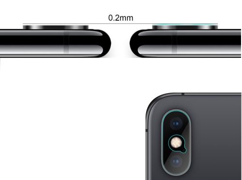 Verre trempé Transparent pour iPhone X 0.2mm Caméra Arrière
