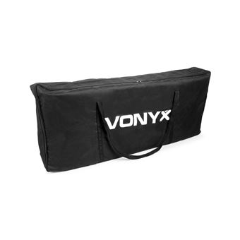 24€10 sur Vonyx DB4 Pro DJ Booth Système Stand de DJ pliable - support  Platine ou PC - charge max 25kg - noir, Valises, rangements et supports DJ,  Top Prix