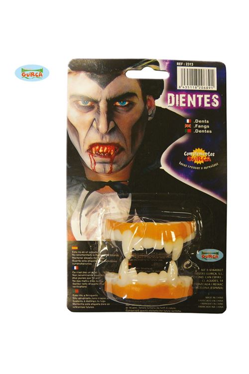 Dentier de vampire en latex