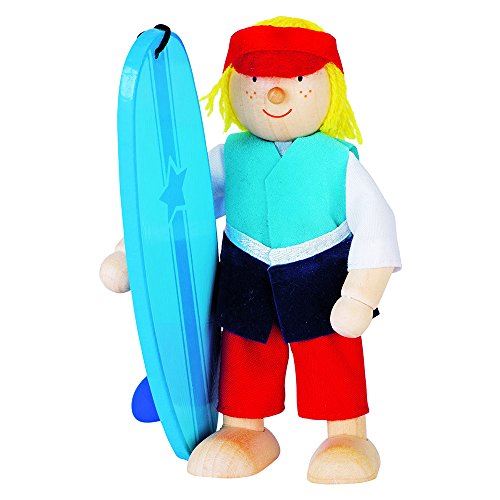 Goki - 2040675 - poupée De Chiffon Articule - Surfer