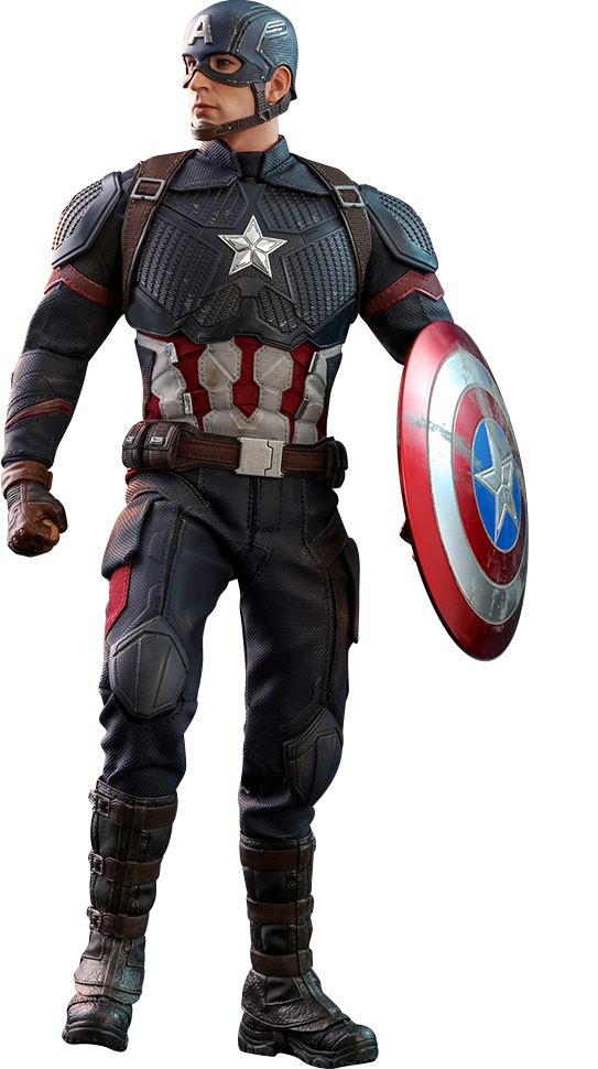 Figurine Captain America 40cm - Avengers Infinity World Collection - Statue PVC Avec Magazine