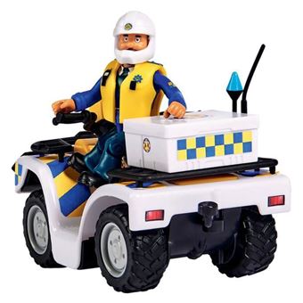 Quad de policier Smoby et figurine Sam le Pompier