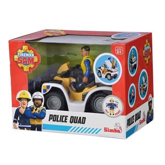 Quad de policier Smoby et figurine Sam le Pompier