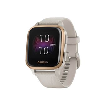 Garmin Venu Sq Music Edition Sandfarben Sportuhr mit Band Silikon sandfarben HandgelenkgroBe 125 190 mm Anzeige 3.3 cm 1.3