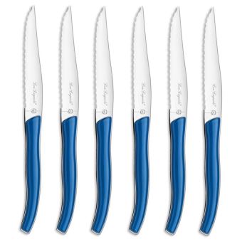 LOT DE 6 COUTEAUX LAGUIOLE ACIER INOXYDABLE USTENSILE CUISINE