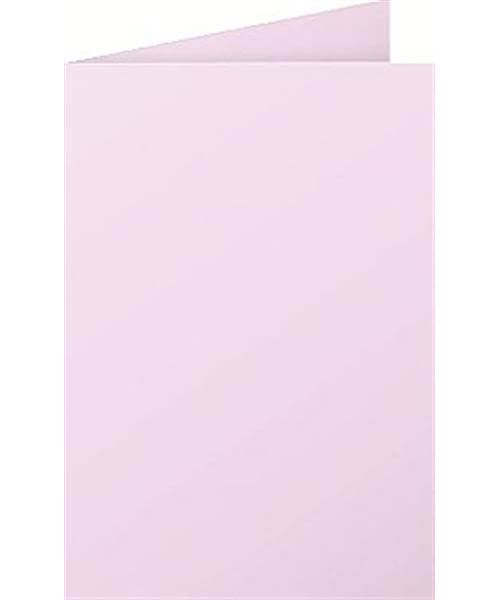 Carte 210g pli&eacute;e 110x155 rose drag&eacute;e pqt 25