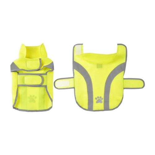 Comparer les prix de imperméable de sécurité réfléchissant - jaune - 30 cm - pour chien