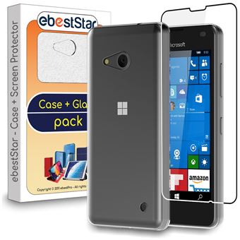 ebestStar Coque pour Microsoft Lumia 550 Gel Silicone ULTRA FINE Antichoc, Transparent + Film VERRE Trempé - 1