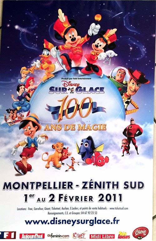 Disney Sur Glace - 40x60 cm - AFFICHE / POSTER