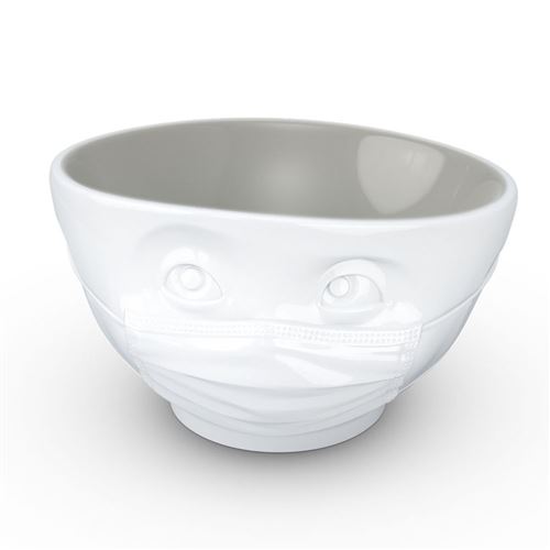 Non Communiqué Blanc Grand Bol En Porcelaine Hôtelière Tassen Hopeful Intérieur Gris - Image 1
