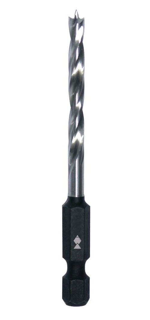 Fisch FSF-296454 Hex Shank High Speed Steel Double Flute Brad Point Drill, 12mm: Home Improvement