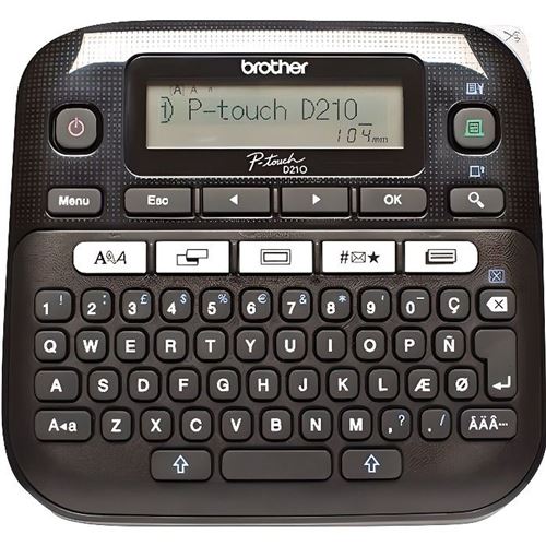 Brother Pt-D210 Etiqueteuse 12Mm, 2 Lignes, 20Mm/S, 180Dpi