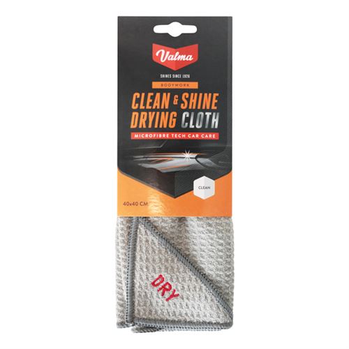 Valma chiffon de polissage V010 microfibre 40 x 40 cm gris