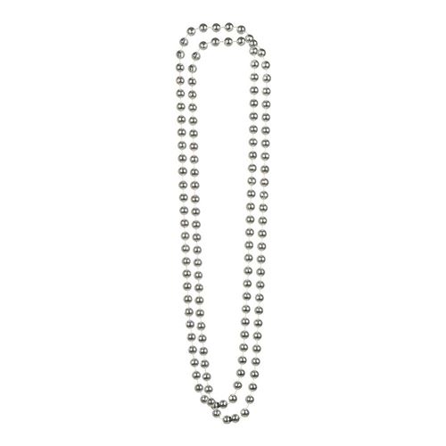 2 colliers perles argent adulte - 64281