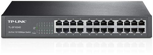  TP-Link TL-SF1024D - V3 - commutateur - non g&eacute;r&eacute; - 24 x 10/100 - de bureau, Montable sur rack 