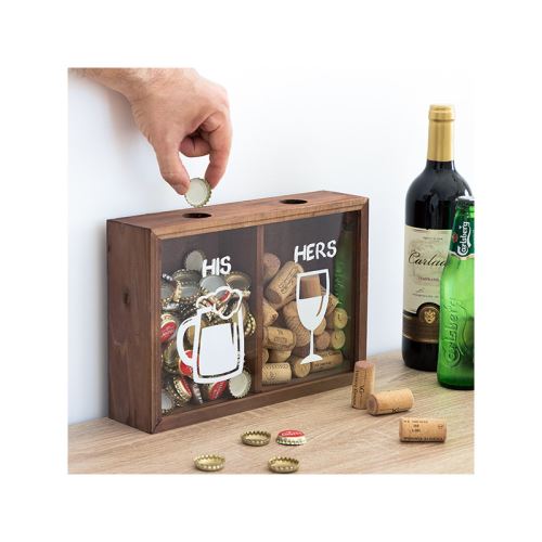 Boîte décorative pour bouchons His & Hers