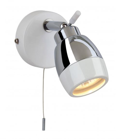 Applique Marine, chrome / blanc