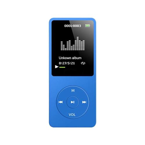 Baladeur MP3 / MP4 Musique sonore sans perte Carte TF 70 heures-Bleu
