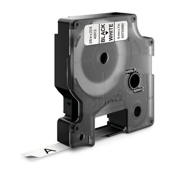 Cassette de ruban à étiqueter Dymo LabelManager D1 9 mm Noir et Blanc