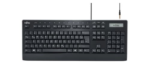 Fujitsu KB950 Phone Jeu de clavier et casque avec affichage USB français pour Celsius J580, M770, W580; ESPRIMO D538, D538-E94,…