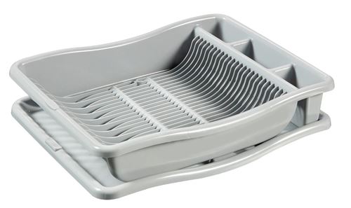Egouttoir curver grand + plateau gris clair 480x380x105
