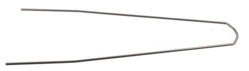 Batavus tige de garde-boue en acier inoxydable courbé de 28 pouces (55 mm) argenté