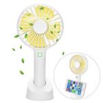 Ventilateur Brumisateur Portable,Mini Ventilateur Portable Rechargeable,Ventilateur Portable à 4