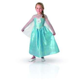 Beunique Robe Princesse Reine des Neiges Filles Costume Déguisements Elsa avec Capuche Robe de Soirée Carnaval Halloween Cadeau pour Enfant Filles 