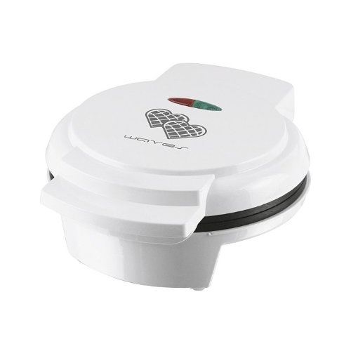 Emerio gaufrier 5 gaufres coeur, blanc, 900 w