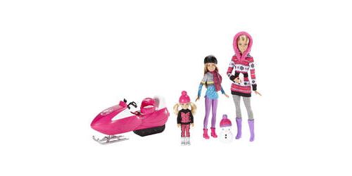 Coffret Barbie et ses soeurs avec motoneige