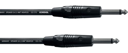 Cordial CPL3PP - Câble haut-parleur jack-jack mâle mono droits 3 m