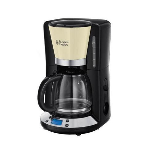 Russell Hobbs 24033-56 - Cafetiere Programmable Colours Plus - Technologie Whirltech - 15 Tasses - 1100 W - Creme