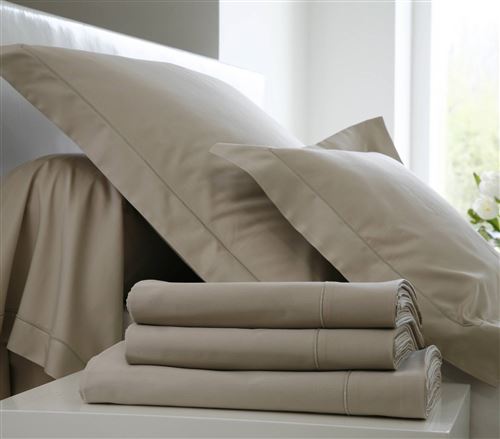 Taie de traversin Percale Easy BLANC DES VOSGES - Chanvre - 45 x 190 cm