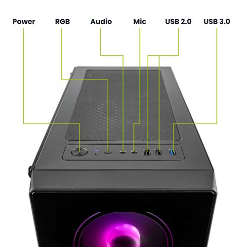 Megaport Pc Gamer Master Intel Core I7 9700f 8x 3 00 Ghz Nvidia Geforce Gtx1650 16go Ddr4 480gb Ssd 1to Windows 10 Home Wifi Unite Centrale Ordinateur De