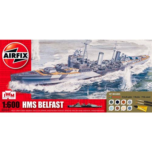 Airfix - HMS Belfast - Maquette de Bateau - Échelle 1:600 - Kit de Modélisme - Image 3