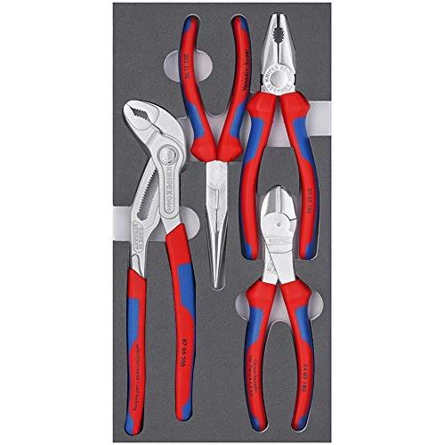 KNIPEX 00 20 01 V17 Jeu de pinces « Basic Chrom »